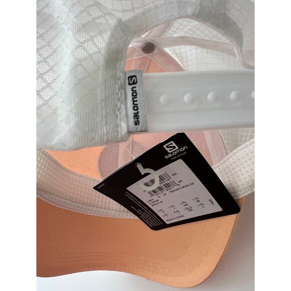 Salomon Trucker Curved Cap NWT Apricot Ice Sz L/XL Snapback Lightweight Rare - Picture 9 of 9